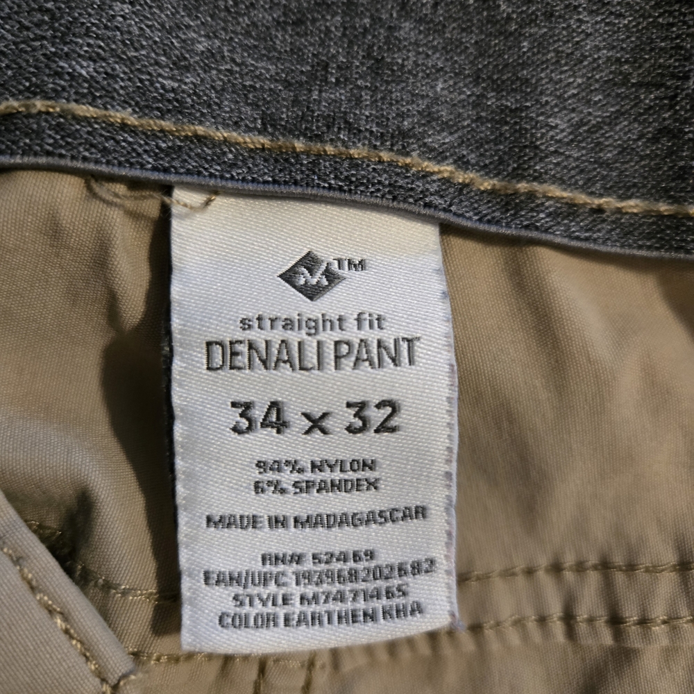 Denali Men's Straight Fit Chino Pants - Earthen Khaki